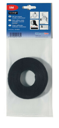 HellermannTyton Kabelbinder 12,5mm/1m schwarz Textie BK 1000x12,5
