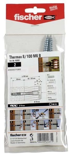 Fischer Deutschl. Verankerungssystem Thermax 8/100 M6 B