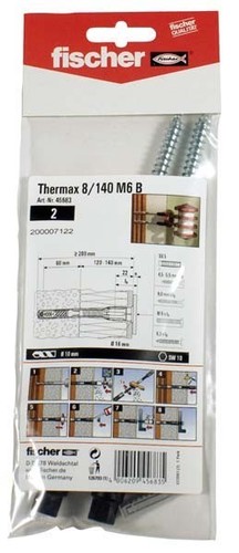 Fischer Deutschl. Verankerungssystem Thermax 8/140 M6 B