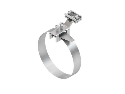 HKL Erdungs-Bandschelle mit Anschlußklemme 38/4 HKL Erdungs-Bandschelle mit Anschlußklemme 38/4