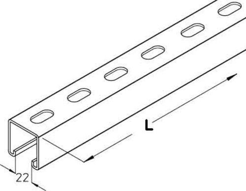 PohlCon (Puk) Konsolhalter-Schiene KHA 41-30F
