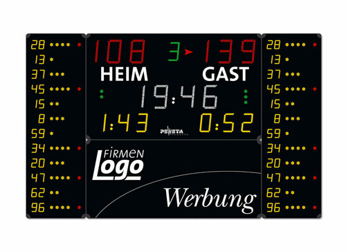 Peweta Basketball-Anzeigetafel Mannschaftsnamen 24.676.552