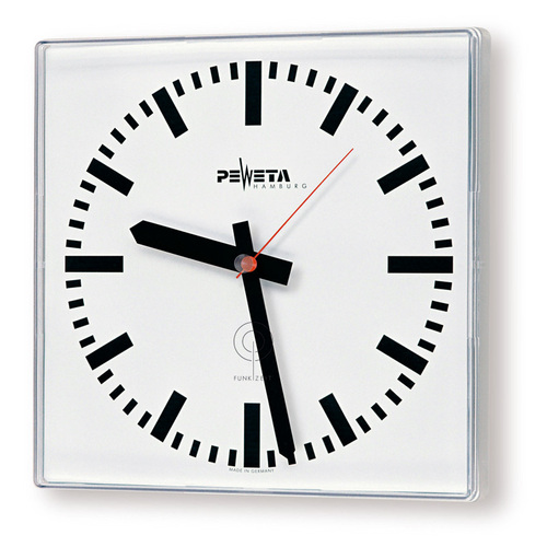 Peweta Funkuhr innen,230V,275x275mm 52.280.221 Peweta Funkuhr innen,230V,275x275mm 52.280.221