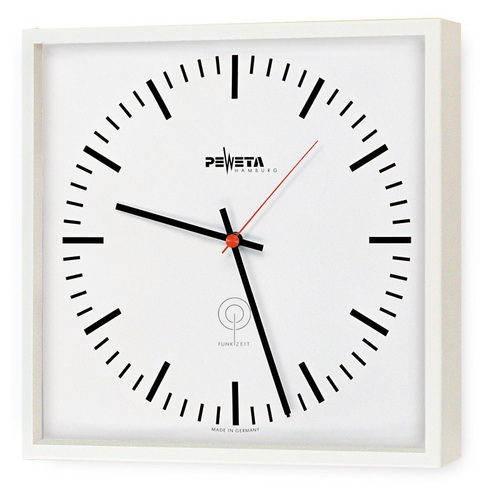 Peweta Funkuhr innen,230V,275x275mm 52.281.231 Peweta Funkuhr innen,230V,275x275mm 52.281.231