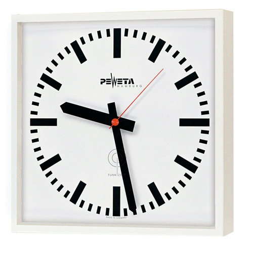 Peweta Funkuhr innen,230V,325x325mm 52.281.321 Peweta Funkuhr innen,230V,325x325mm 52.281.321