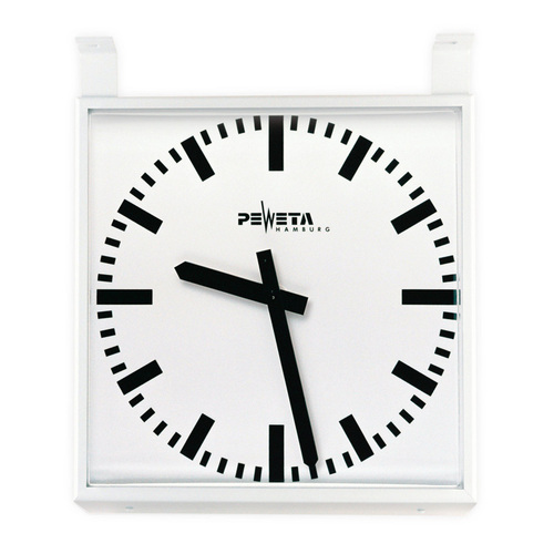 Peweta Außenuhr quadrat. 12-60V,642x642mm 71.762.623