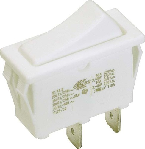 Bachmann EB-Wippenschalter weiß, 16(8)A250V 1p. 924.090