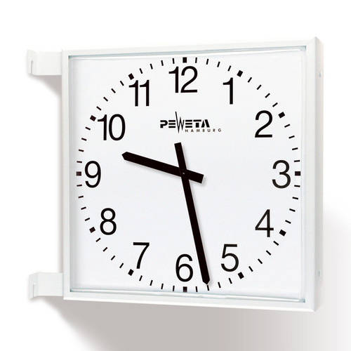 Peweta Außenuhr quadrat. 642x642mm 81.762.622-48
