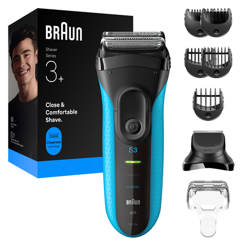 BRAUN Rasierer Series 3 3010BT Black/Blue