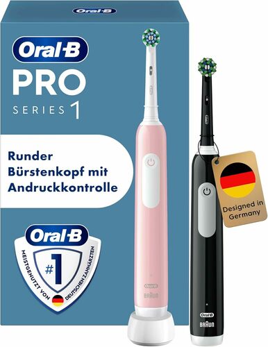 ORAL-B Zahnbürste+2.Handstück Sonder Edition Pro 1 Black/Pink ORAL-B Zahnbürste+2.Handstück Sonder Edition Pro 1 Black/Pink