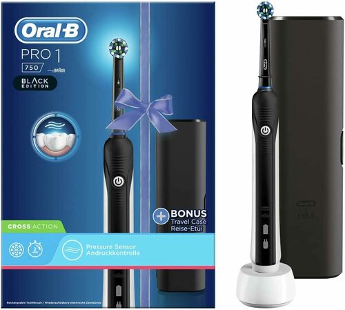 ORAL-B Zahnbürste+Etui Sonder Edition Pro 1 CrossAc Black ORAL-B Zahnbürste+Etui Sonder Edition Pro 1 CrossAc Black