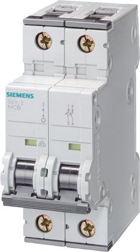 Siemens Dig.Industr. LS-Schalter 25KA,2p.,C,2A 5SY8202-7 Siemens Dig.Industr. LS-Schalter 25KA,2p.,C,2A 5SY8202-7