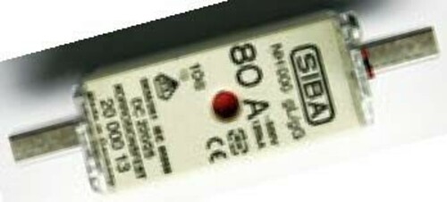Siba NH-Sicherungseinsatz 25A NH000,gg/gl,500V 2000013.25
