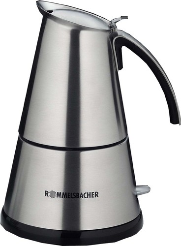 Rommelsbacher Espresso Kocher cordless 3 + 6 Tassen edelstahl EKO 366/E