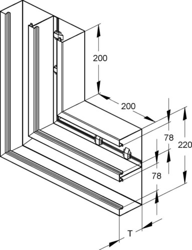 Niedax DKU-Vertikaleck DKV 220-78T100 R