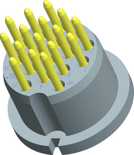 ODU Schnellwechselkopf 16-pol. C 252.081.001.016.000