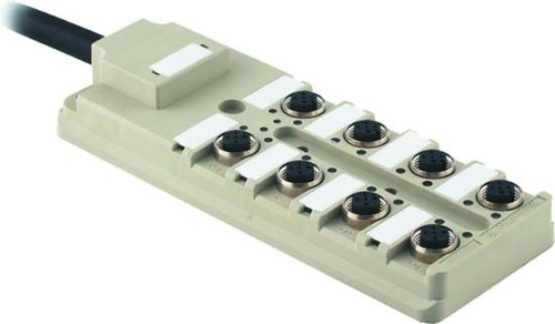 Weidmüller Sensor-Aktor-Verteiler m.Sammelleitung,IP68 SAI-8-F 4P PUR 10M