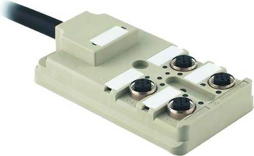 Weidmüller Sensor-Aktor-Verteiler m.Sammelleitung,IP68 SAI-4-F 5P PUR 15M
