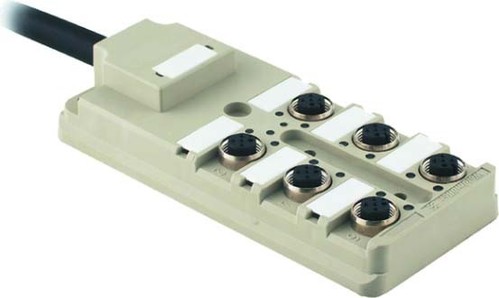 Weidmüller Sensor-Aktor-Verteiler m.Sammelleitung,IP68 SAI-6-F 5P PUR 15M