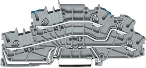 WAGO GmbH & Co. KG Installationsetagenklemme 4mm² grau N/L/PE 2003-6646
