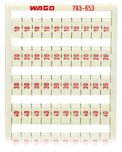 WAGO GmbH & Co. KG WMB-Bezeichnungssystem S: 10-50 (2x) 793-653 WAGO GmbH & Co. KG WMB-Bezeichnungssystem S: 10-50 (2x) 793-653