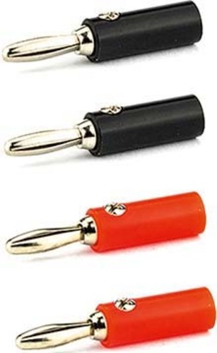 E+P Elektrik Bananenstecker 2rot+2sw BS1(VE4)