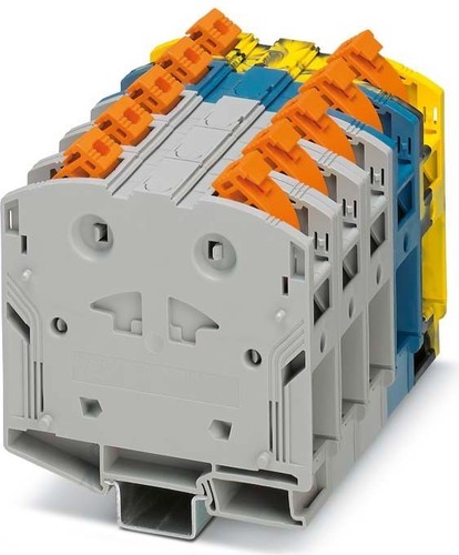 Phoenix Contact Klemmenblock 25-95qmm,gr/bl/sw-ge PTPOWER 95-3L/N/FE
