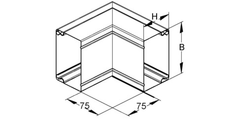 Niedax Außeneck, 90 Grad LUAC 60.100 Niedax Außeneck, 90 Grad LUAC 60.100