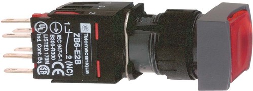 Schneider Electric Leuchtdrucktaster, rot o. Rast., 24V, 1Ö XB6DW4B2B