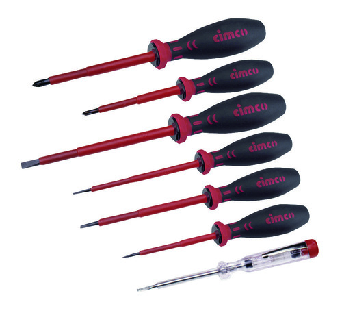 Cimco Werkzeuge 2K-VDE-Schraubendreh.Set f.Kreuz/Schlitzschr. 117800 Cimco Werkzeuge 2K-VDE-Schraubendreh.Set f.Kreuz/Schlitzschr. 117800