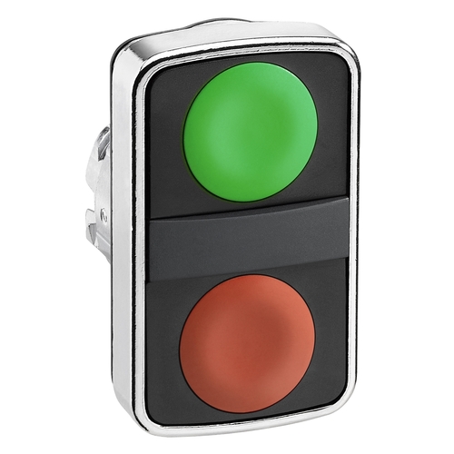 Schneider Electric Doppeldrucktaster unbeschriftet ZB4BA7340