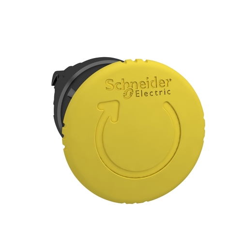 Schneider Electric Frontelement, gelb 40 f. Pilzdrucktaster ZB4BS557 Schneider Electric Frontelement, gelb 40 f. Pilzdrucktaster ZB4BS557