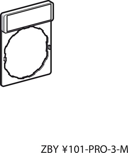 Schneider Electric Schildträger 30x40mm m. Schild beschrift. ZBY2387