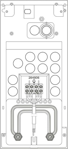 Stiebel Eltron Rohrbausatz Gas mit Rahmen 220510