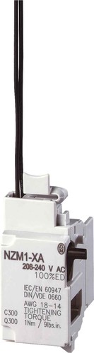 Eaton Arbeitsstromauslöser m.seitl.Kl.böckchen NZM1-XA24AC/DC
