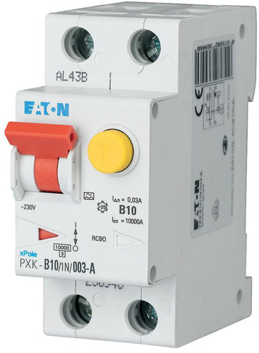 Eaton FI/LS-Kombischalter C 10A 1p+N, 30mA PXK-C10/1N/003-A