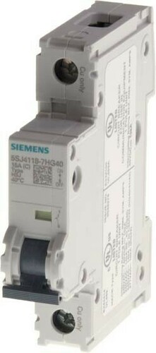 Siemens Dig.Industr. LS-Schalter D 4A 1pol 240V 14kA 5SJ4104-8HG40