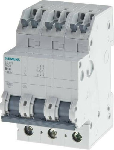 Siemens Dig.Industr. Leitungsschutzschalter 3pol., 10A 5SJ6310-6KS