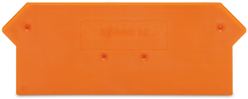 WAGO GmbH & Co. KG Abschlußplatte orange, 2,5mm dick 280-317 WAGO GmbH & Co. KG Abschlußplatte orange, 2,5mm dick 280-317
