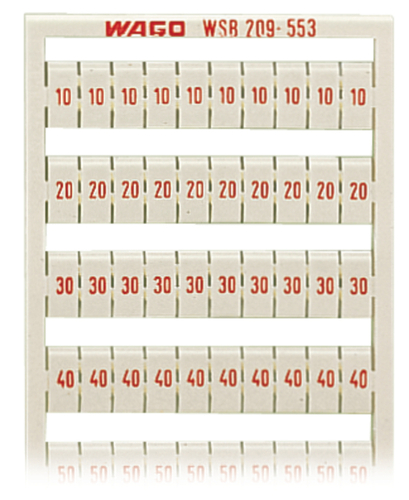 WAGO GmbH & Co. KG WSB-Bezeichnungssystem W: 10-50 (20x) 209-553