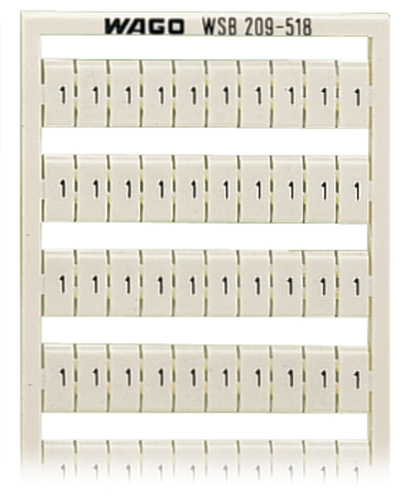 WAGO GmbH & Co. KG WSB-Bezeichnungssystem W: 1/2 (50x) 209-518