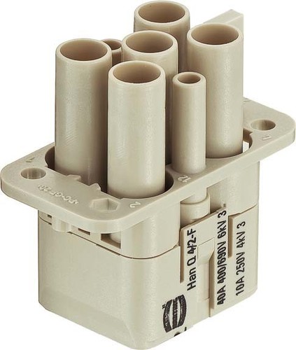 Harting Buchseneinsatz 4+2pol.+PE 40A 09120063141