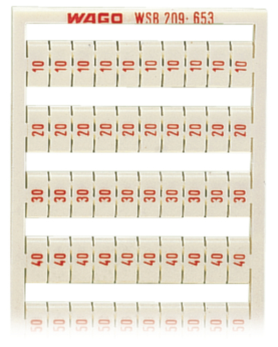 WAGO GmbH & Co. KG WSB-Bezeichnungssystem S: 10-50 (2x) 209-653