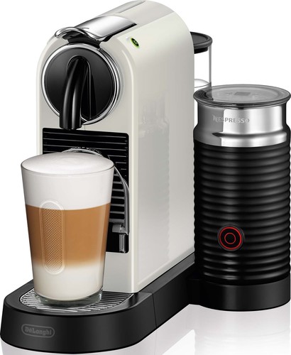 DeLonghi Nespressoautomat+Aeroccino CitizMilk EN 267.WAE weiß