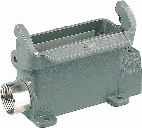 Harting Sockelgehäuse hohe Bauform Pg 21, 1 Abgang 09200160222