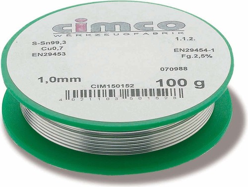 Cimco Werkzeuge Elektroniklot bleifrei 1,0mm/100g 150152 (100gr)