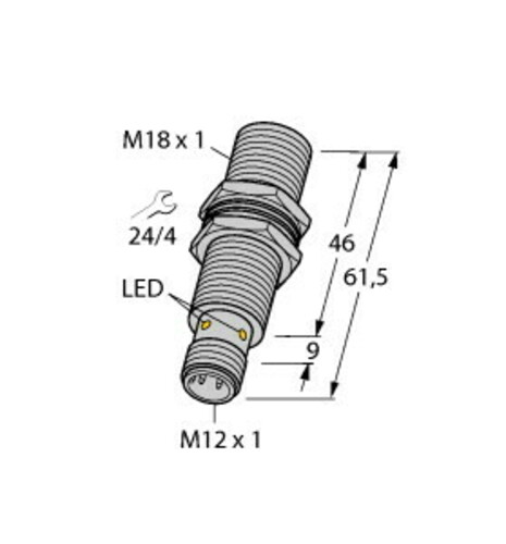 Turck Sensor induktiv BI5U-M18M-VP4X-H1141