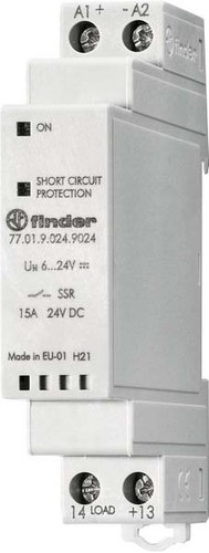 Finder SSR-Relais 15A, 16-32V DC 77.01.9.024.9024