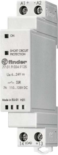 Finder SSR-Relais 7A, 85-140V DC 77.01.9.024.9125