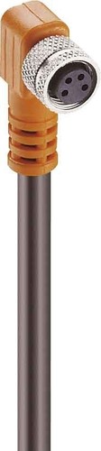 Belden Kupplung m.Schraubver.,gew 4pol.,M8,2m Kab.PVC RKMWV 4-07/2m